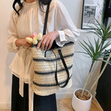 Women's Classic Straw Woven Beach Bag