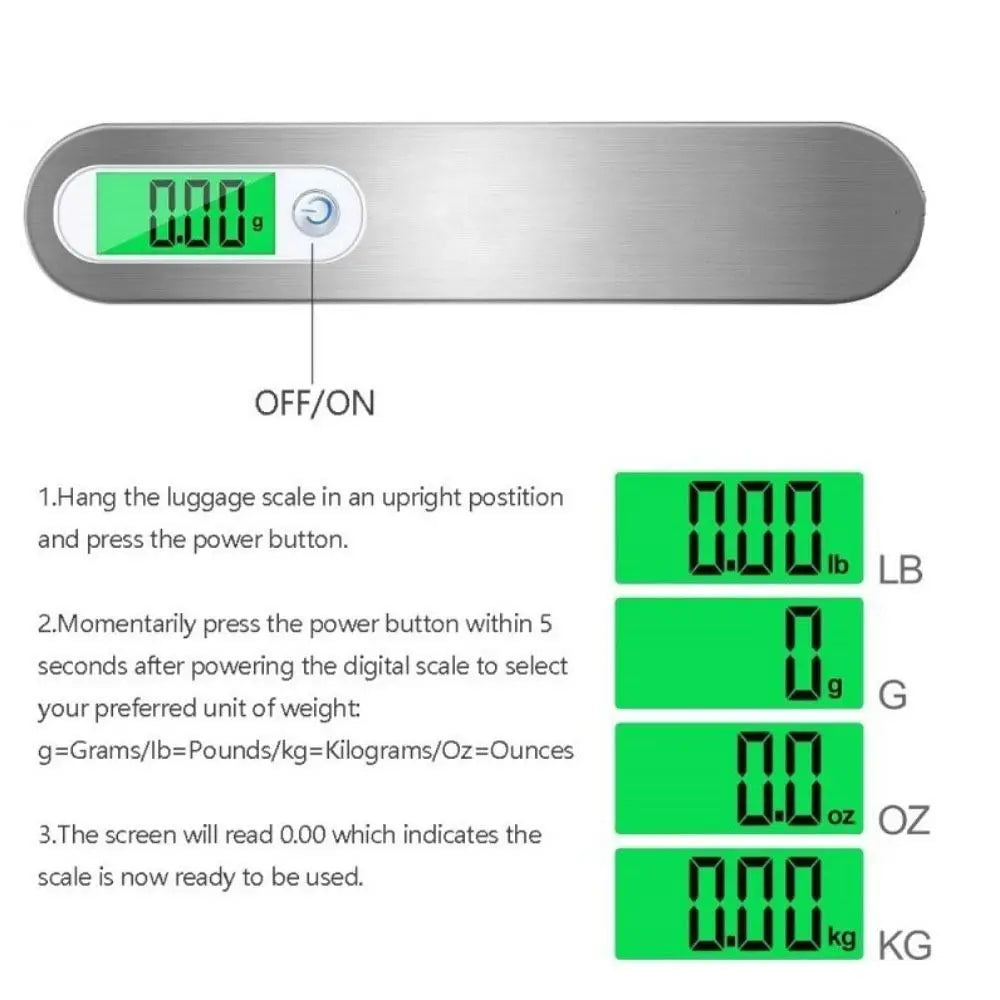 LCD Digital Display Handheld Luggage Scale
