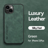Luxury Matte Magnetic Sheepskin Leather Case For iPhone 16 15 14 13 12 11 Pro Max XR XS X 8 7 Plus