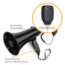 35 Watt Power Portable Megaphone Speaker With Siren And Detachable Handheld Microphone