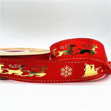 5yards Of 1inch(25mm) Christmas Polyester Ribbon.