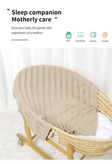 Vertical Stripes Solid Color Baby Cotton Blankets