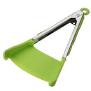 2 in 1 Silicone Non-stick Heat Resistant Tongs/Spatula.