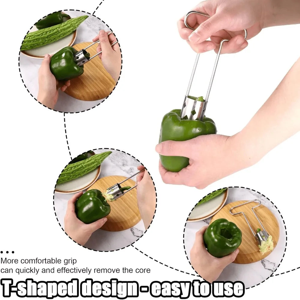 T-Shaped Stainless Steel Corer For Fruit Or Vegetables