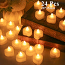 6/24Pcs Flameless LED Battery Powered Candles.