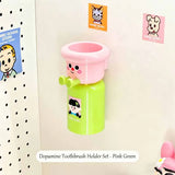 Dopamine Magnetic Wall Mounted Toothbrush/Cup Holder