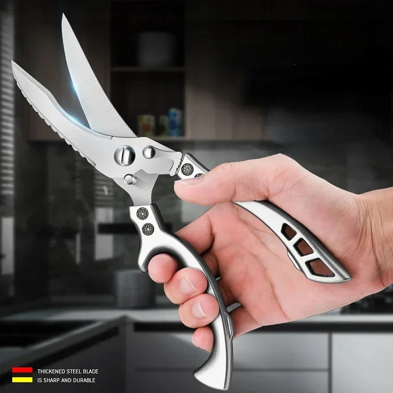 Stainless Steel Kitchen Scissors For Chicken Duck Fish Cutting