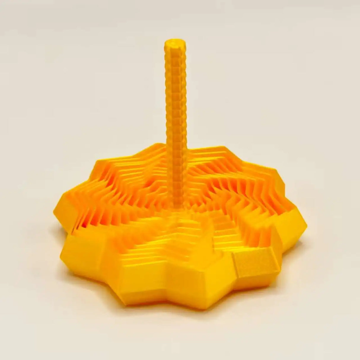 3D Printed Expanded Sensory Hexagon Fidget with Handle For Stress Relief