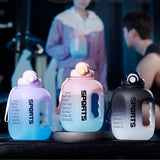 GIANXI  Plastic Sports Water Bottle With Straw