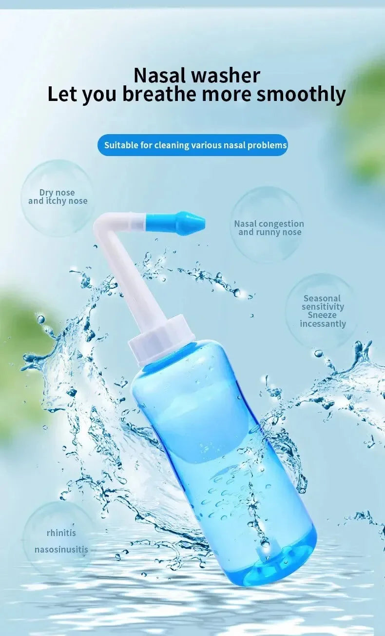 1 Piece 300ML Manual Nasal Wash Bottle