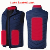 Men's and Women's USB Heated Thermal Vest. Sizes S to 6XL and Up to 17 Heating Zones.