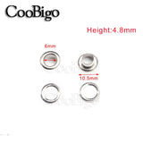 100/Set Metal Eyelet Grommet Rings Sizes 2mm 3mm 4mm 5mm 6mm 8mm 10mm 12mm 14mm 17mm