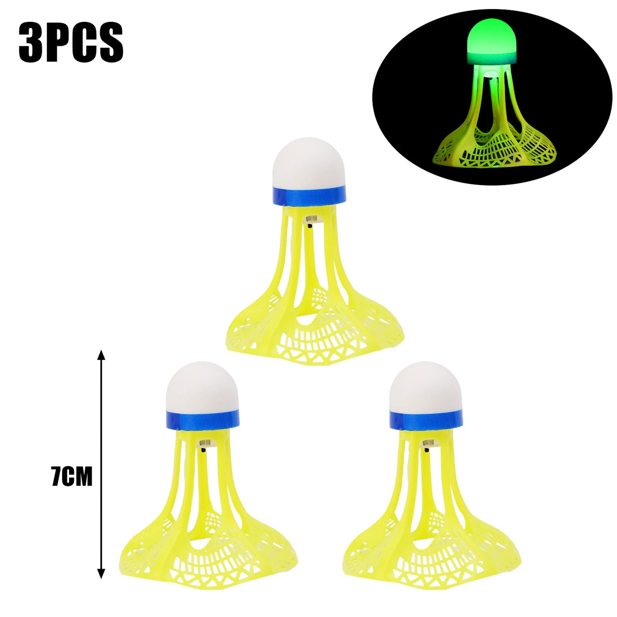 Windproof Light-up Durable Nylon Shuttlecocks