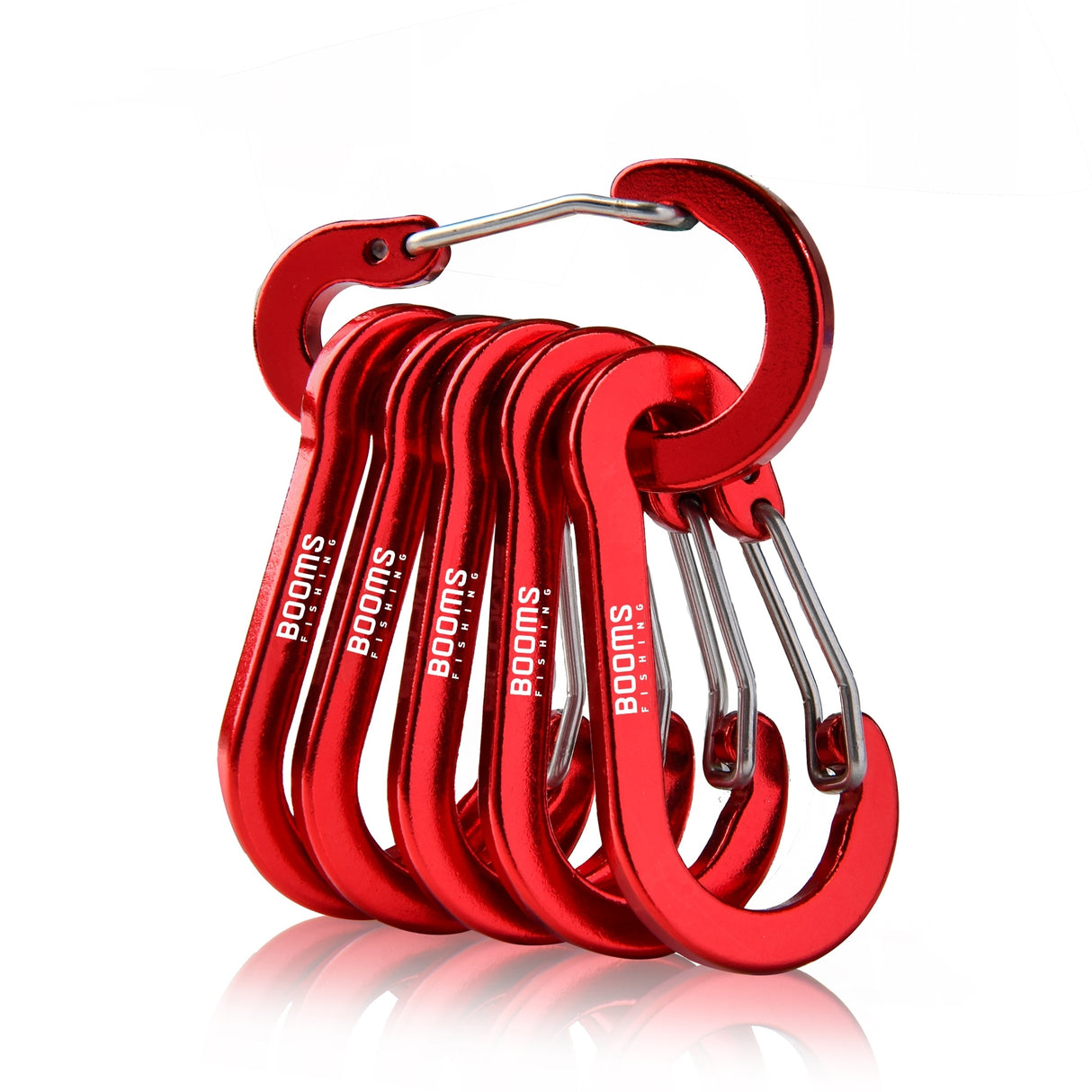 Booms Small Steel Carabiner Clips.