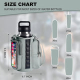 Women Or Men's Magnetic Fitness Water Bottle Bag With Adjustable Shoulder Straps