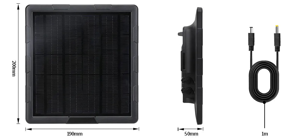 BL6A 5W Solar Panel Kit Built in 6000mAh 6V/12V Rechargeable Solar Charger With 3 In 1 USB Charge