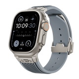 Silicone Sports Strap for Apple Watch Ultra 2/1 49mm Series 9 8 7 45mm 44mm Or IWatch 6 5 4 3 Se 44mm 42mm