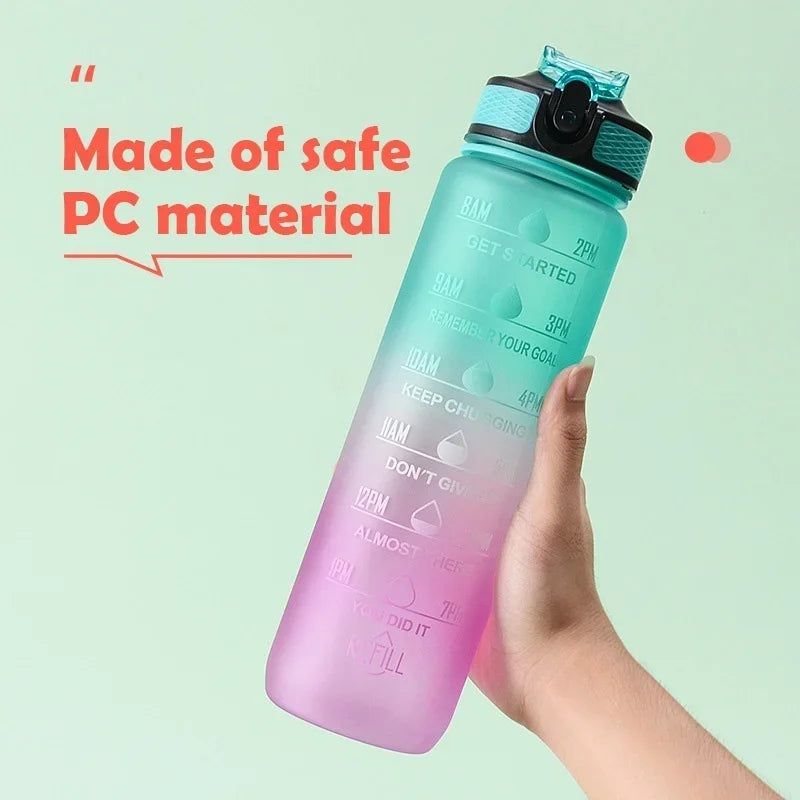 1L BPA Free Reusable Thermal Plastic Drinking Bottle