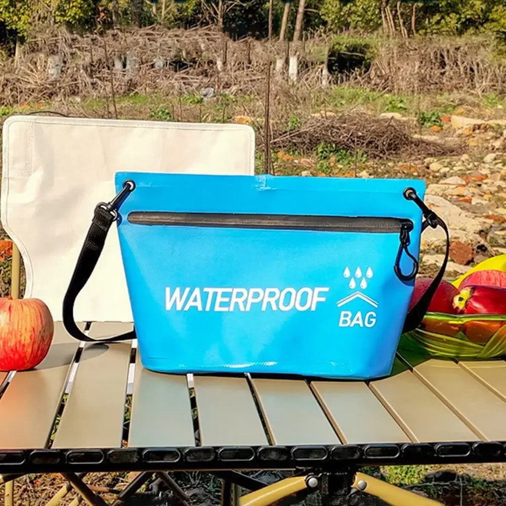 1pc Durable Dry Bag With Zipper For Swimming Rafting Or Kayaking