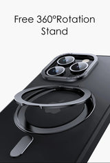 Magnetic 360°Rotation Stand Phone Case For Iphone 12 13 14 15 16 17 Pro Max Plus With Ring Holder