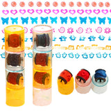 Children's 10pcs Assorted Self-ink Stamps For Scrapbooking Or Crafts.