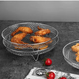 3-layer Stainless Steel Stackable Air Fryer Rack