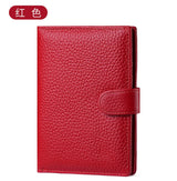 Men Or Women's RFID Slim Leather Passport Holder With Card And Money Slots