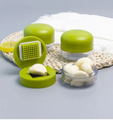 Mini Garlic Press Chopper with Storage Box