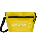 1pc Durable Dry Bag With Zipper For Swimming Rafting Or Kayaking