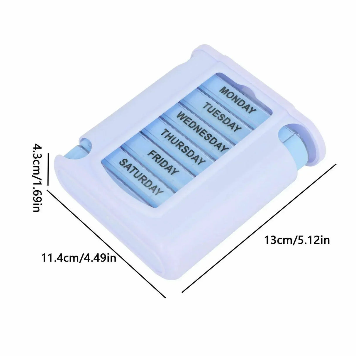 7 Days/28 Grid Weekly Medicine Or Medical Pill Organizer