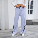 Women's Straight Low Waist Sports Pants