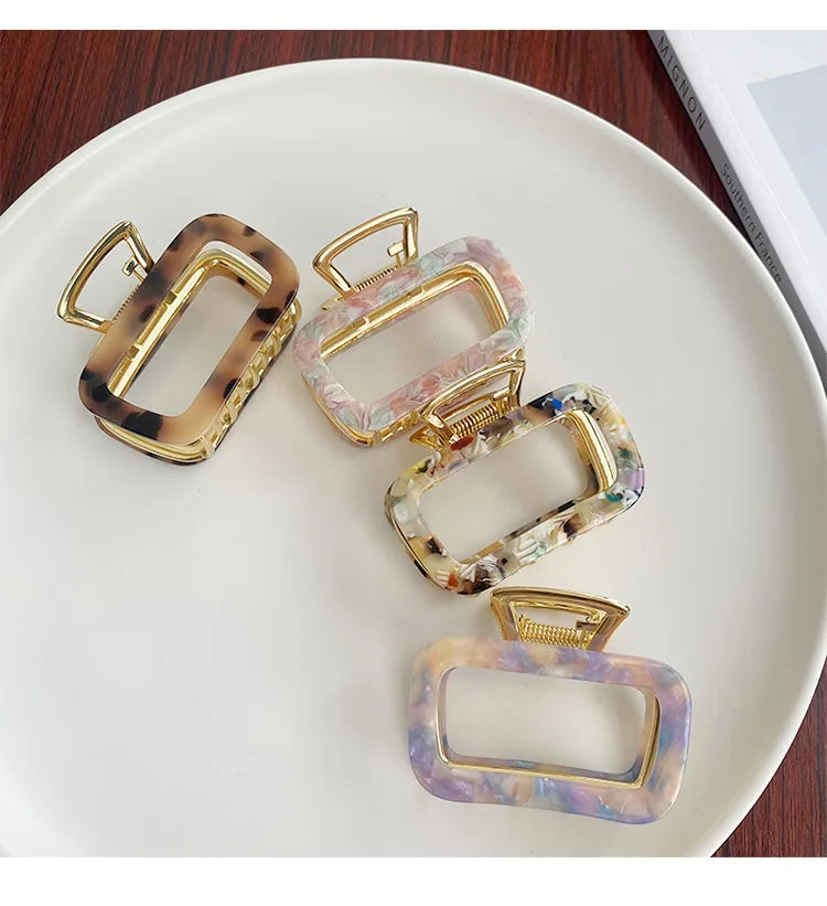 Small Colorful Elegant Acrylic Hair Clpsl