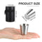 4/6Pcs Up To 70ml Stainless Steel Mini Drinkware Set.