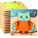 Children's 3D Wooden Educational Puzzles.