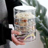 Transparent Rotatable Jewelry Organizer Box