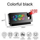 LED/USB Digital 180 Degree Projection Alarm Clock