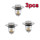 Universal Pop-up Chrome Drain Plug Sink Filter with Hair Catcher