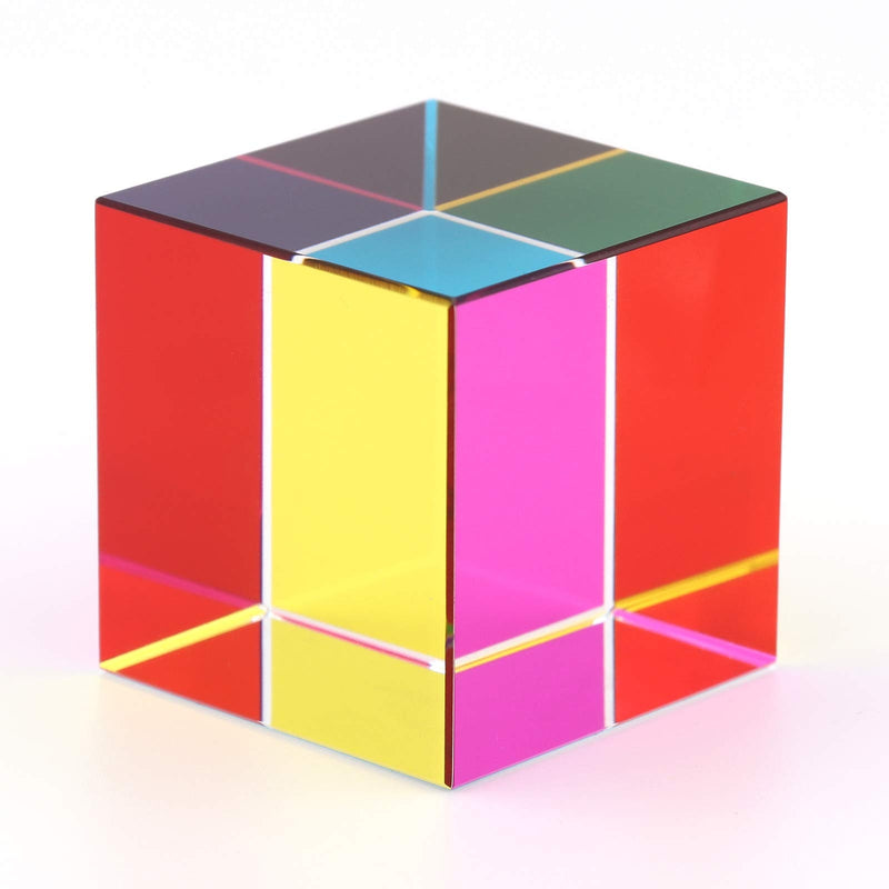 Crystal magic Color Cube Prism 30 50 60 40mm.
