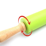 Silicone Non-Stick Rolling Pin With Plastic OR Wooden Handle. Pas