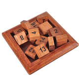 Wooden Brain Teaser Number Puzzle For Adults Or Children