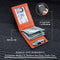 RFID Leather Money Clip Wallet. f