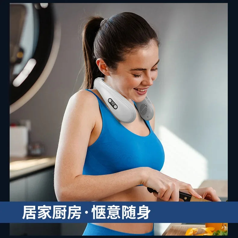 Rechargeable Semiconductor Bladeless Turbo Neck Fan