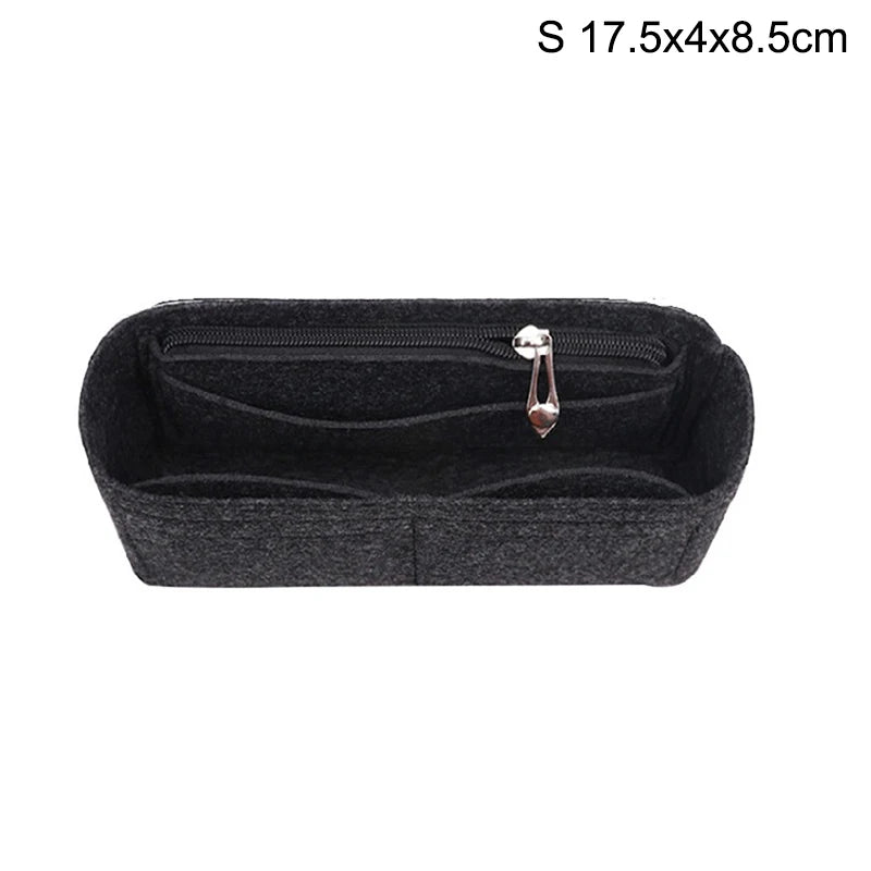 Felt Insert Accessory Organizer For Handbags