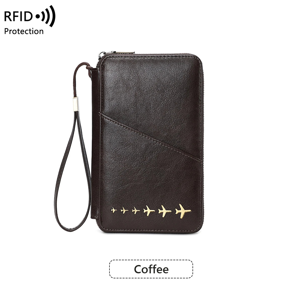 Women Or Men's RFID Multifunctional PU Leather Passport Wallet