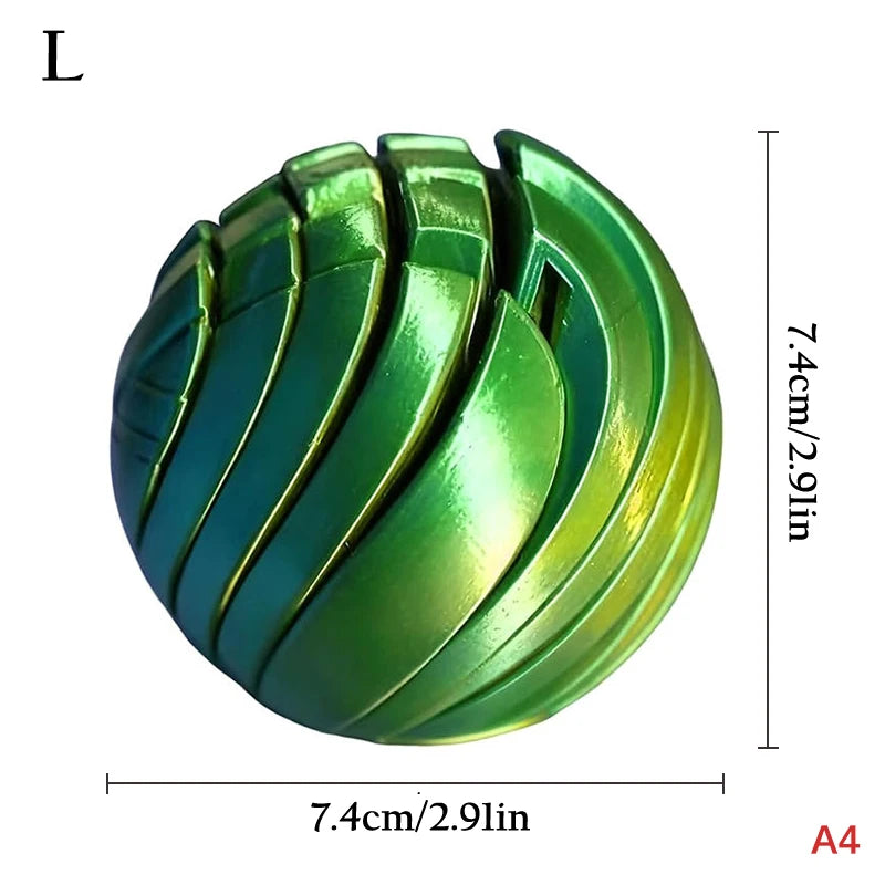 【MQ124】3D Printed Slime Ball Fidget With Rotating Design For Anxiety Relief