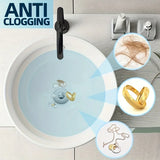 Universal Pop-up Chrome Drain Plug Sink Filter with Hair Catcher