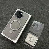 Magsafe IPhone Mat Finish Air 17 16 15 14 13 12 11 Pro Max Plus With Lens Protector And Metal Ring Stand