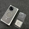 Magsafe IPhone Mat Finish Air 17 16 15 14 13 12 11 Pro Max Plus With Lens Protector And Metal Ring Stand