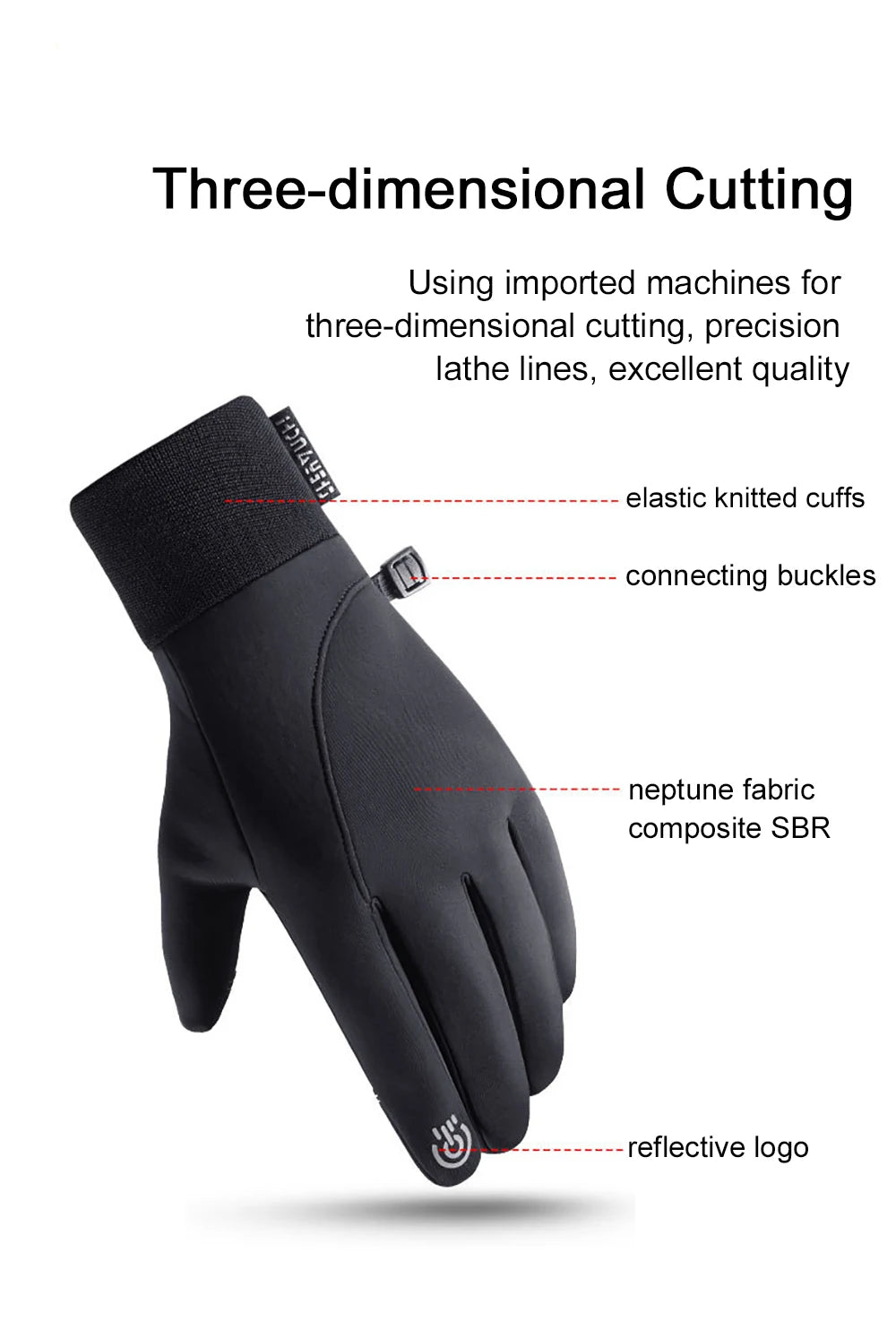 Men's Waterproof Winter Touchscreen Gloves