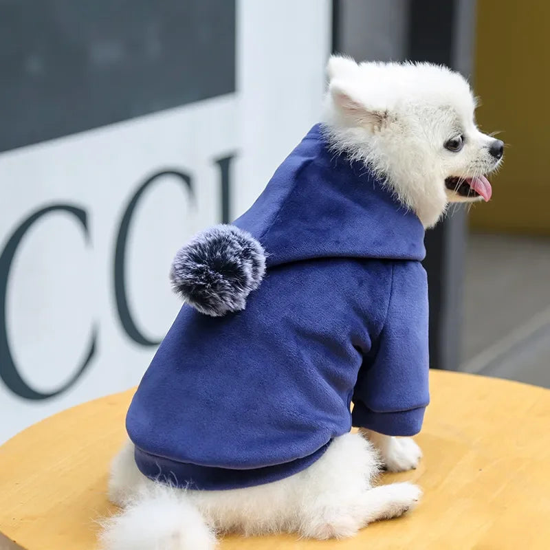 Pet Fleece Hooded Winter Coat
